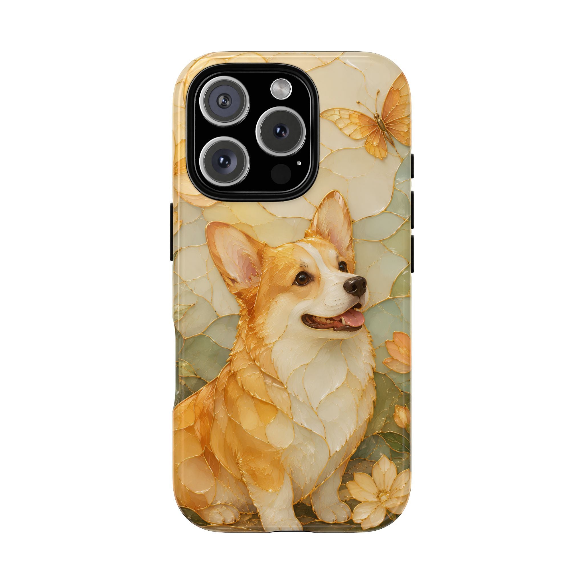 Corgi iPhone Case | Stained Glass Dog iPhone Case