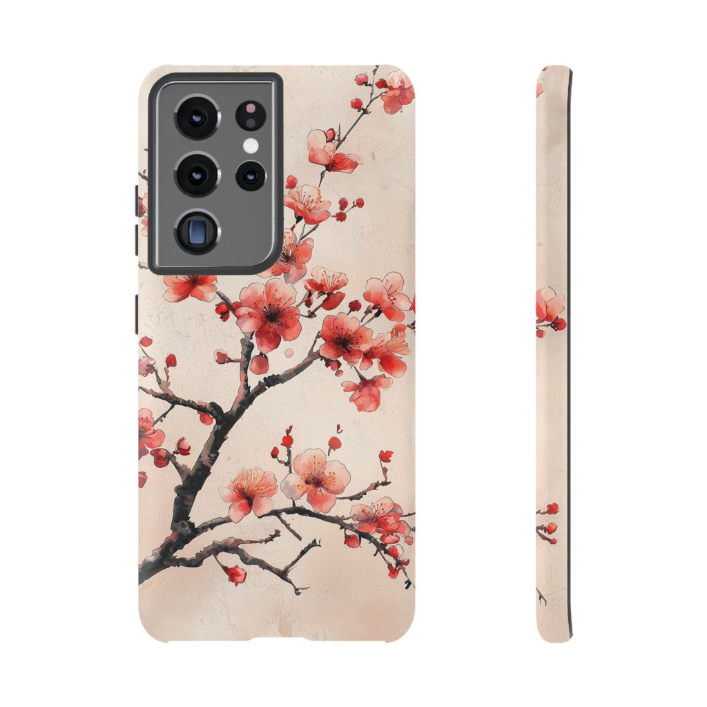 Cherry Blossom Samsung Galaxy Phone Case | Pink Blossom Branch Design