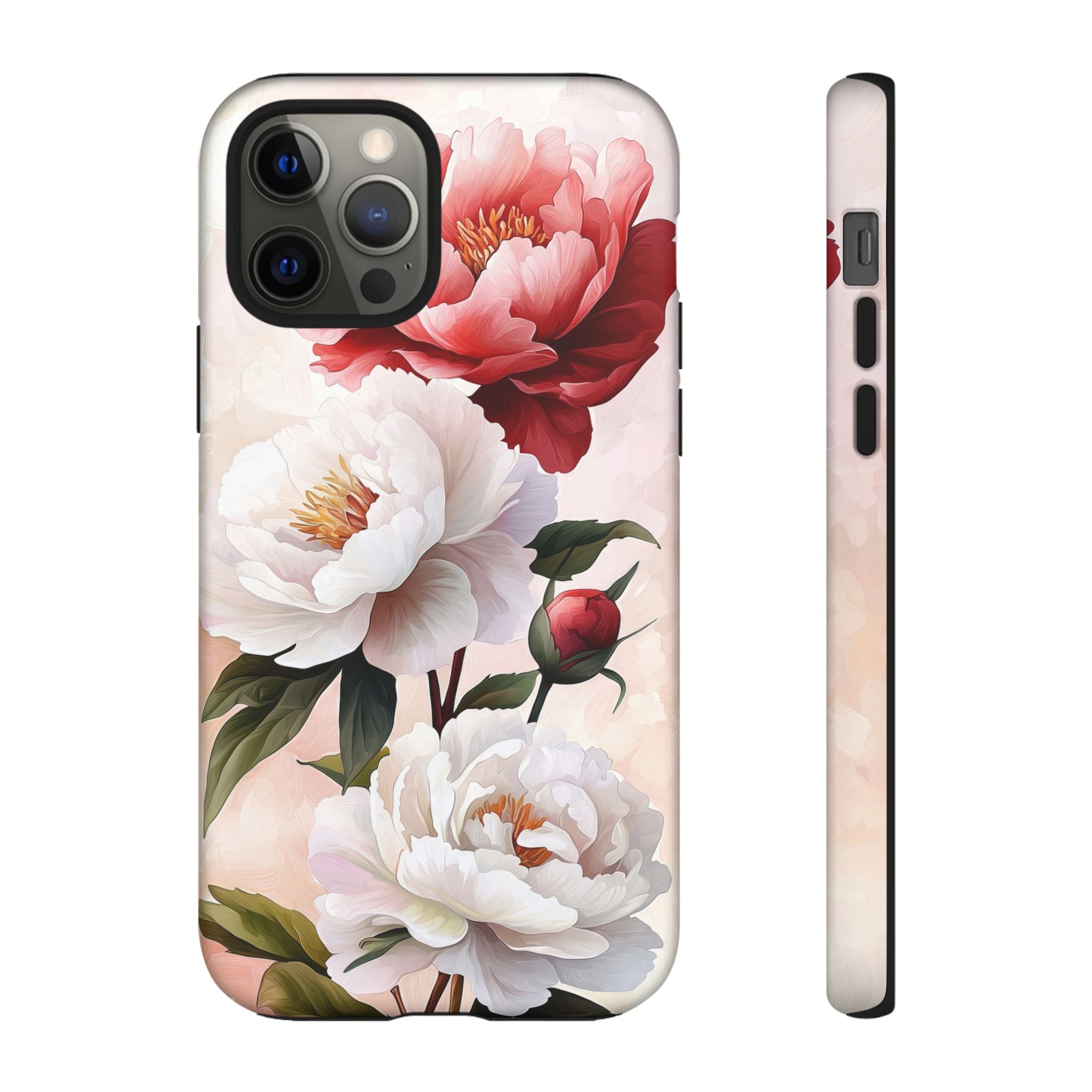 Floral Peony Tough iPhone Case