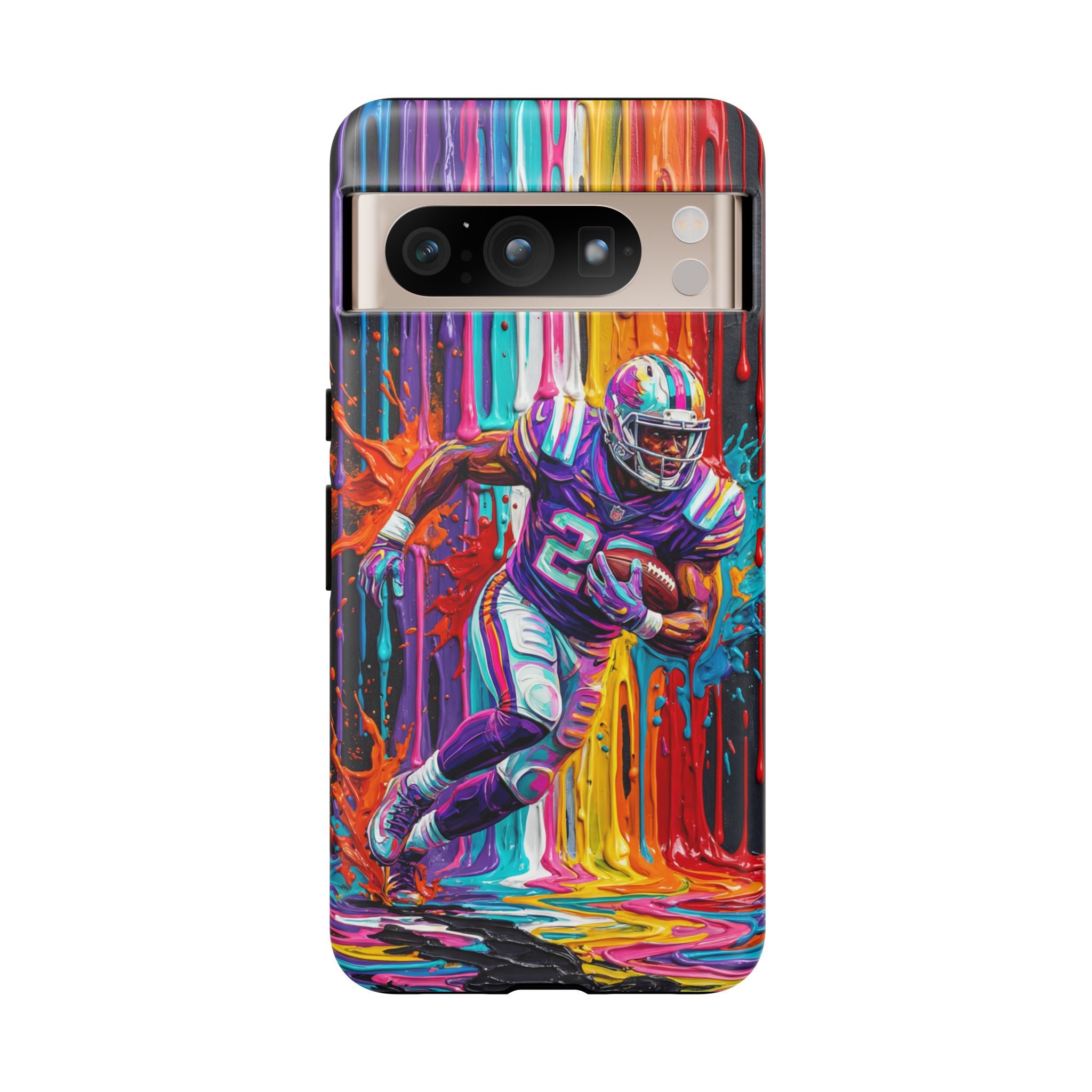 Vibrant American Football Runner Google Pixel Phone Case
