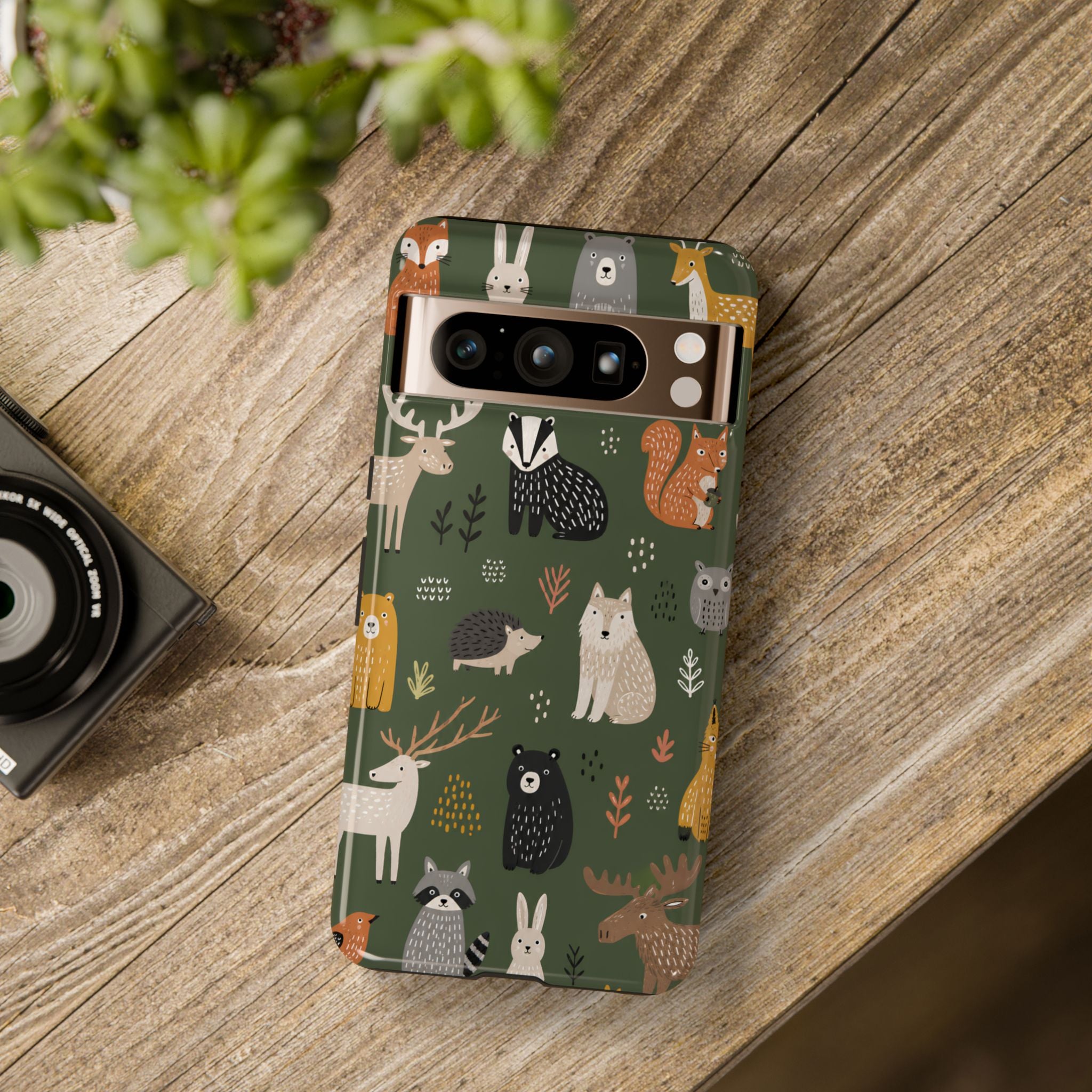 Woodland Animals Phone Case | Forest Creature Art Cover