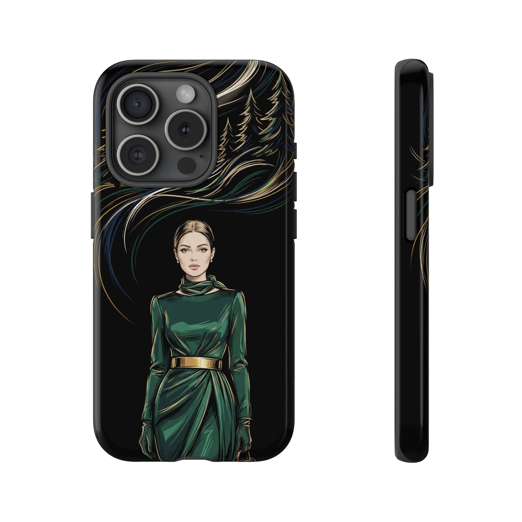 Elegant Forest Woman iPhone Case