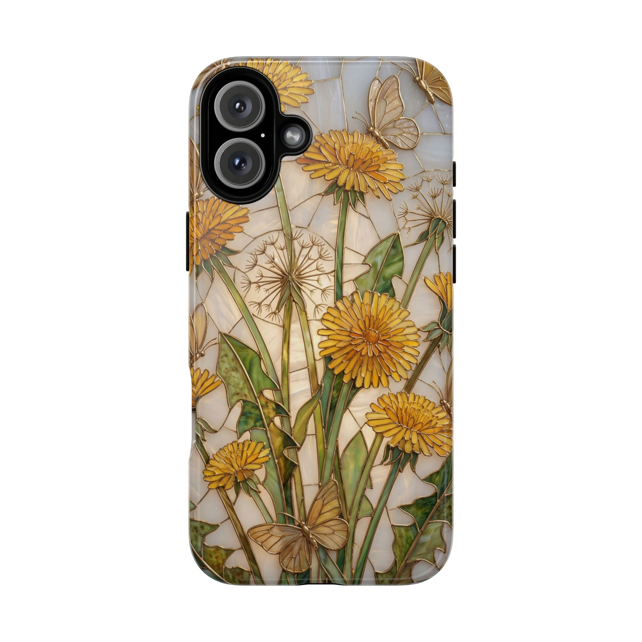 Dandelion Bouquet Tough iPhone Case — Floral Botanical Protective Cover