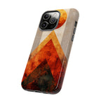 Retro Geometric Sunset iPhone Case