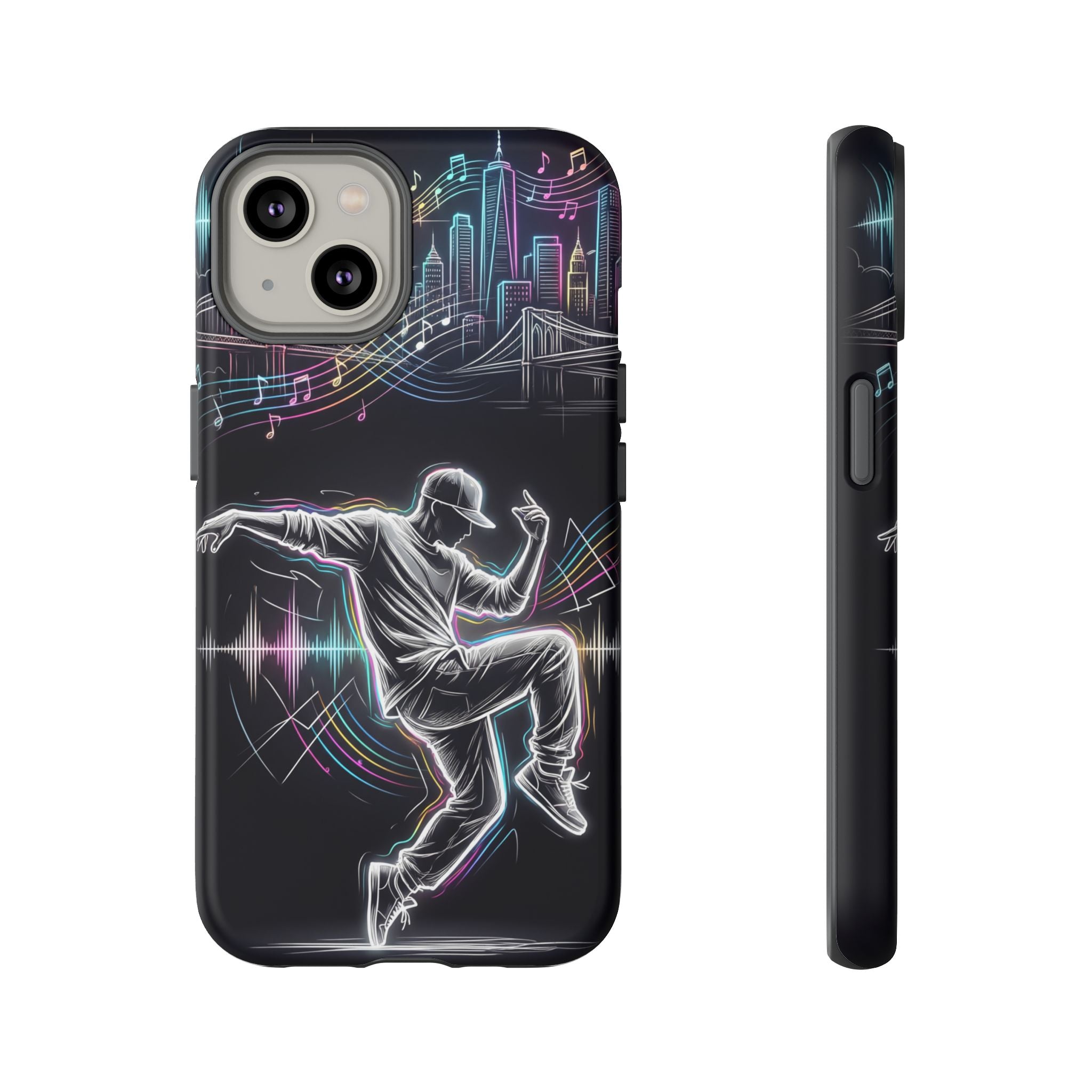 Dancer Neon Skyline iPhone Case