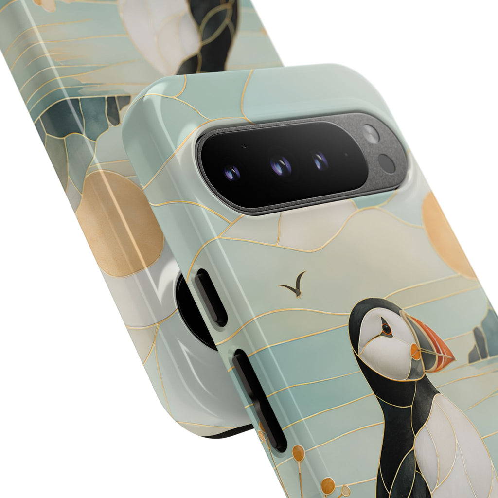 Puffin Coastal  Google Pixel Phone Case | Seaside Bird Art Phone Case
