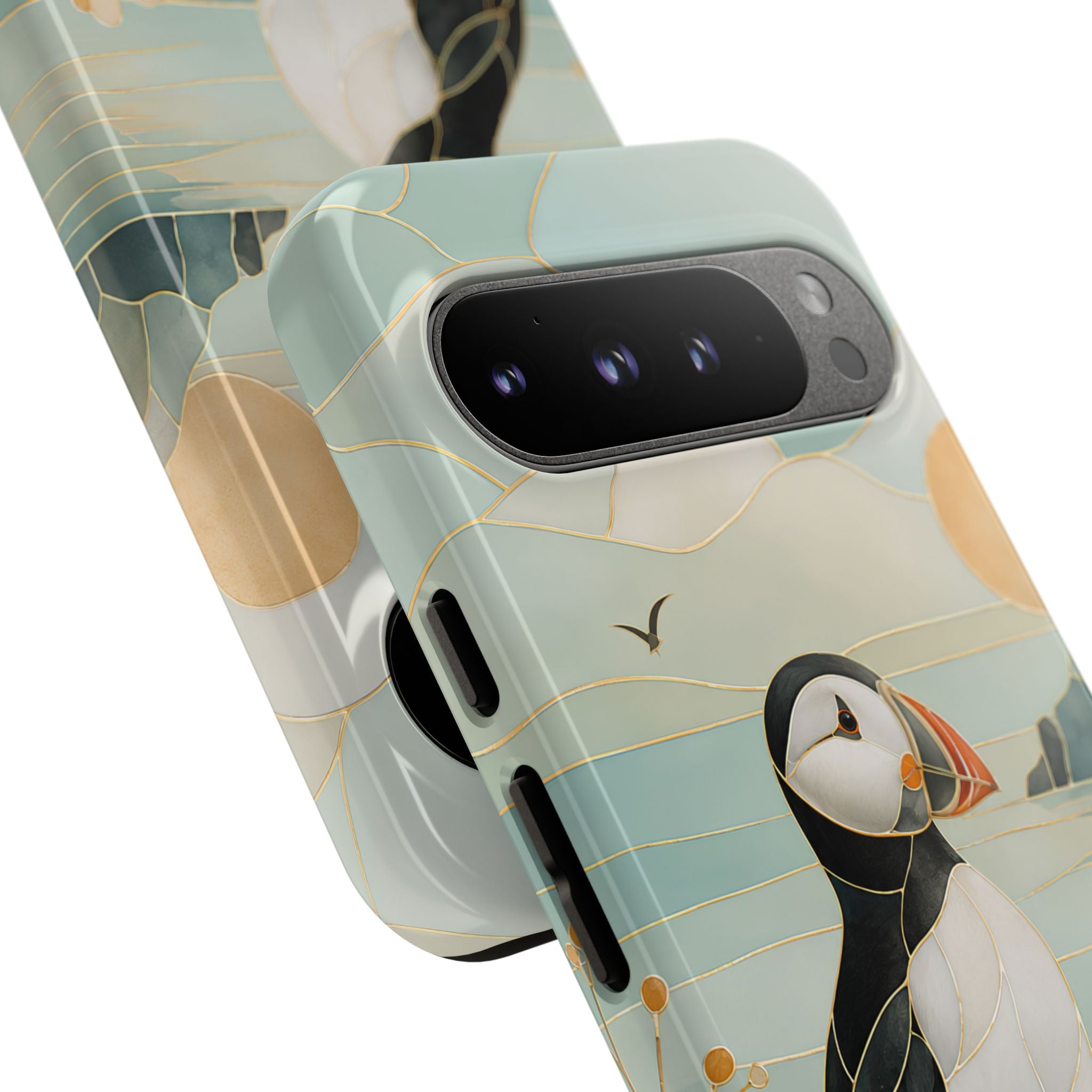 Puffin Coastal  Google Pixel Phone Case | Seaside Bird Art Phone Case