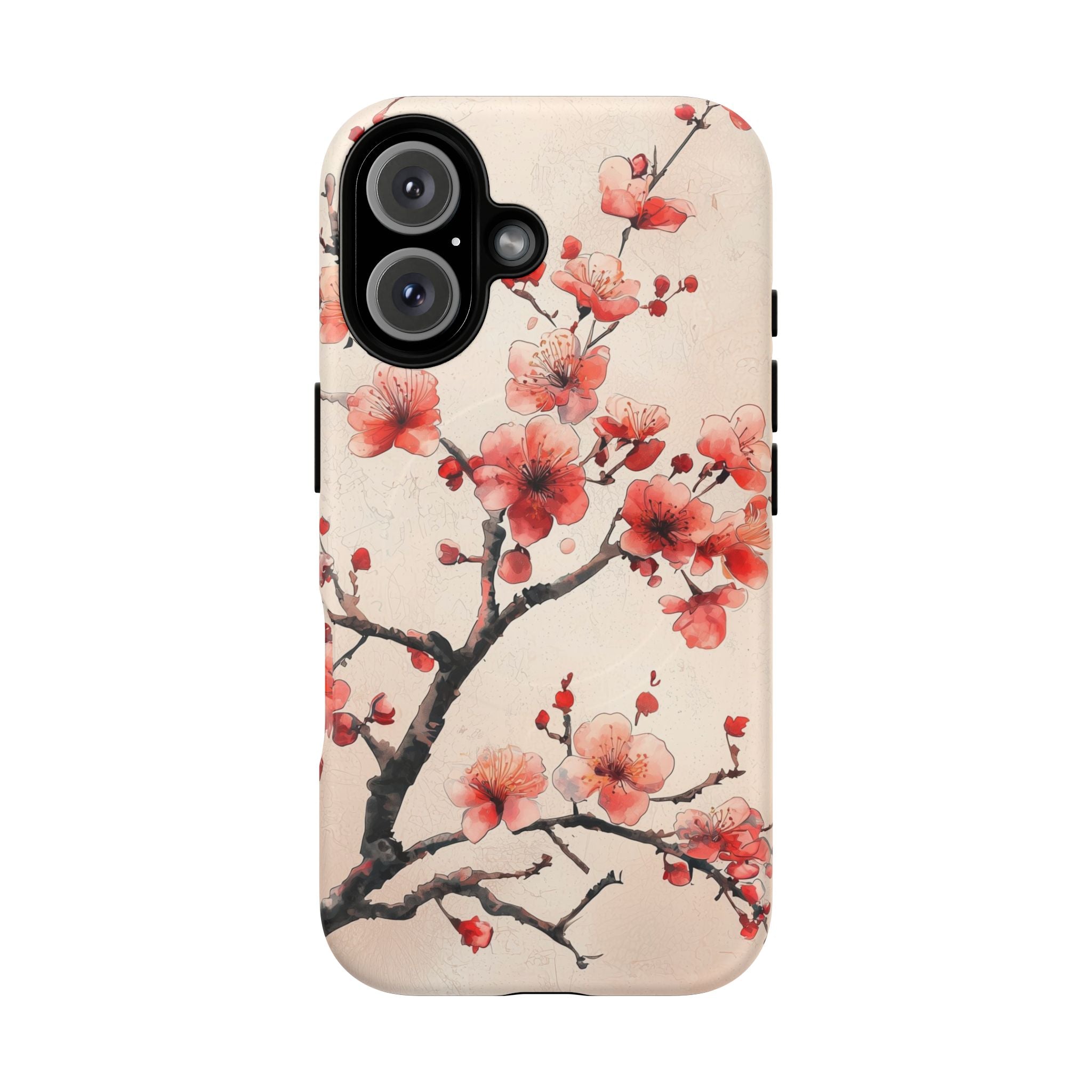 Cherry Blossom MagSafe iPhone Case | Floral Pink Blossom Branch Design