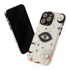 Mystic Eye iPhone Case | Celestial Moon & Star