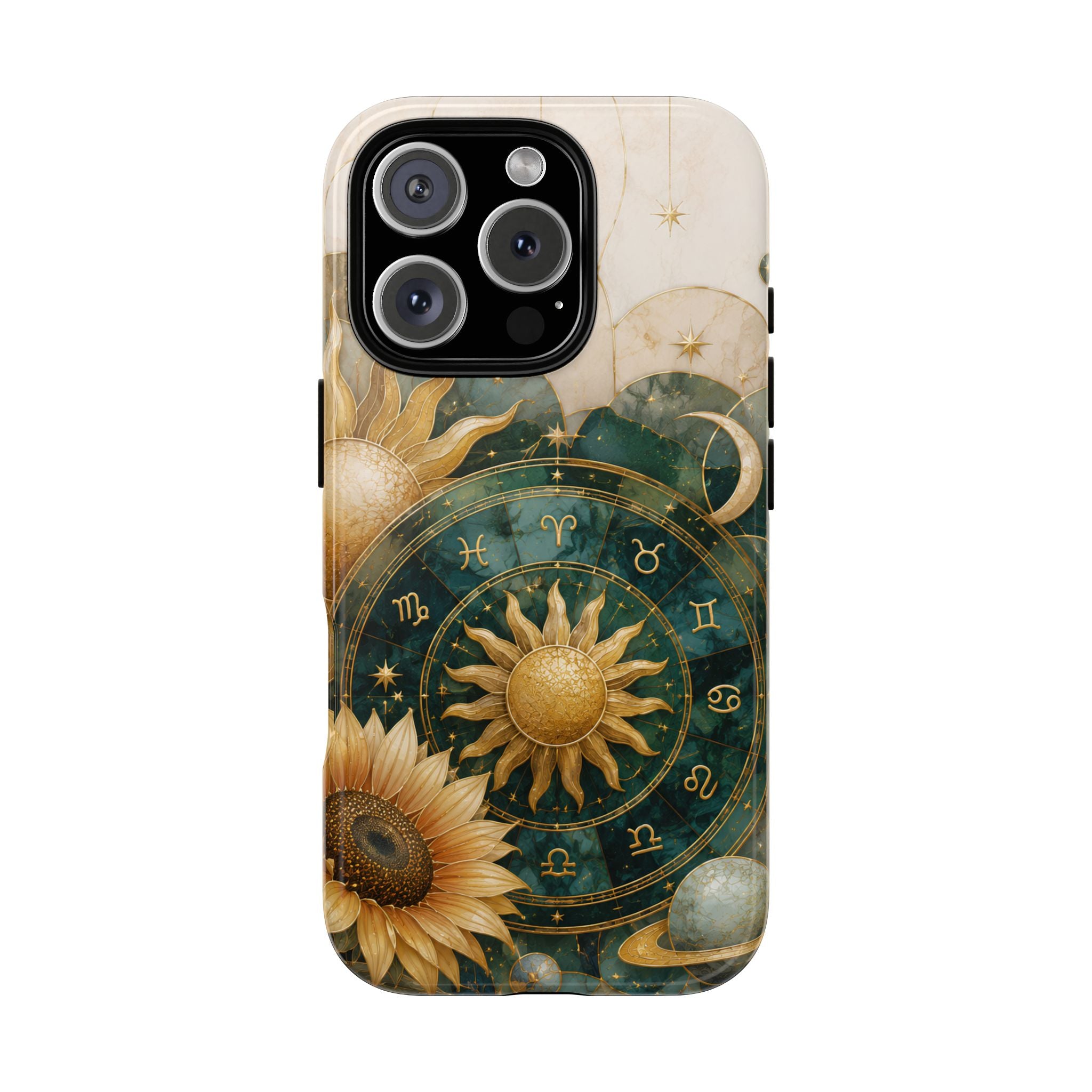 Celestial Sun iPhone Case | Zodiac Wheel iPhone Case