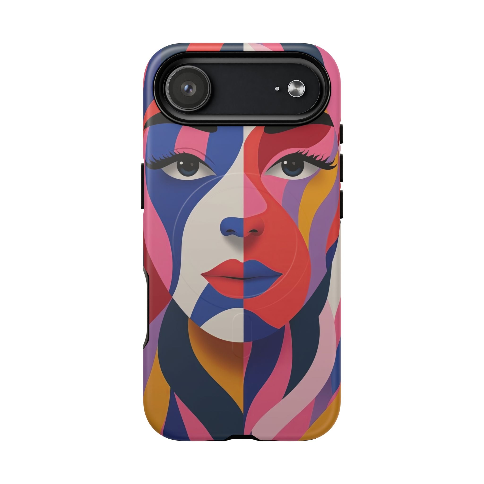 Abstract Colourful Face MagSafe iPhone Case | Vibrant Pop Art