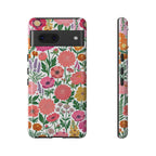 Floral Tough Google Pixel Phone Case | Colorful Garden Print Protective Cover