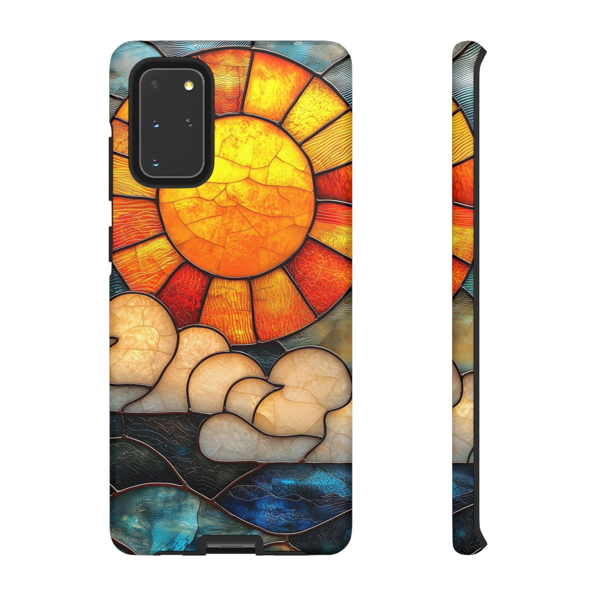 Stained Glass Sun & Clouds Samsung Galaxy Case