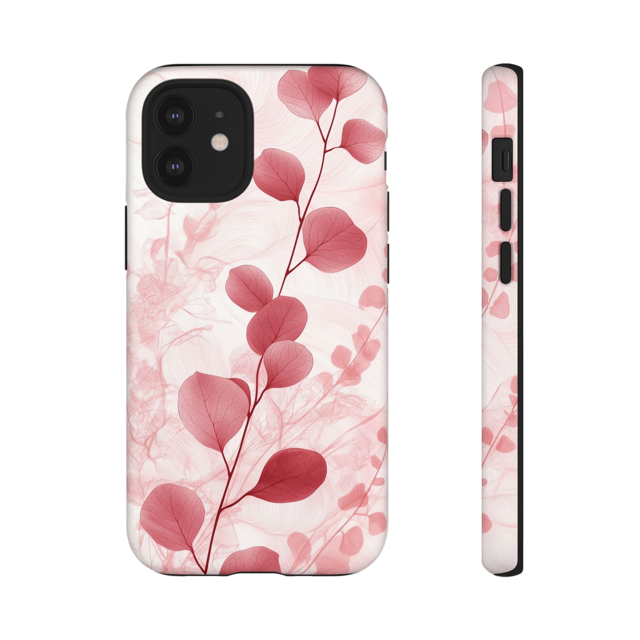 Pink Botanical Floral Eucalyptus iPhone Case