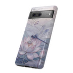 Lotus Dragonfly Google Pixel Phone Case | Water Lily Phone Case