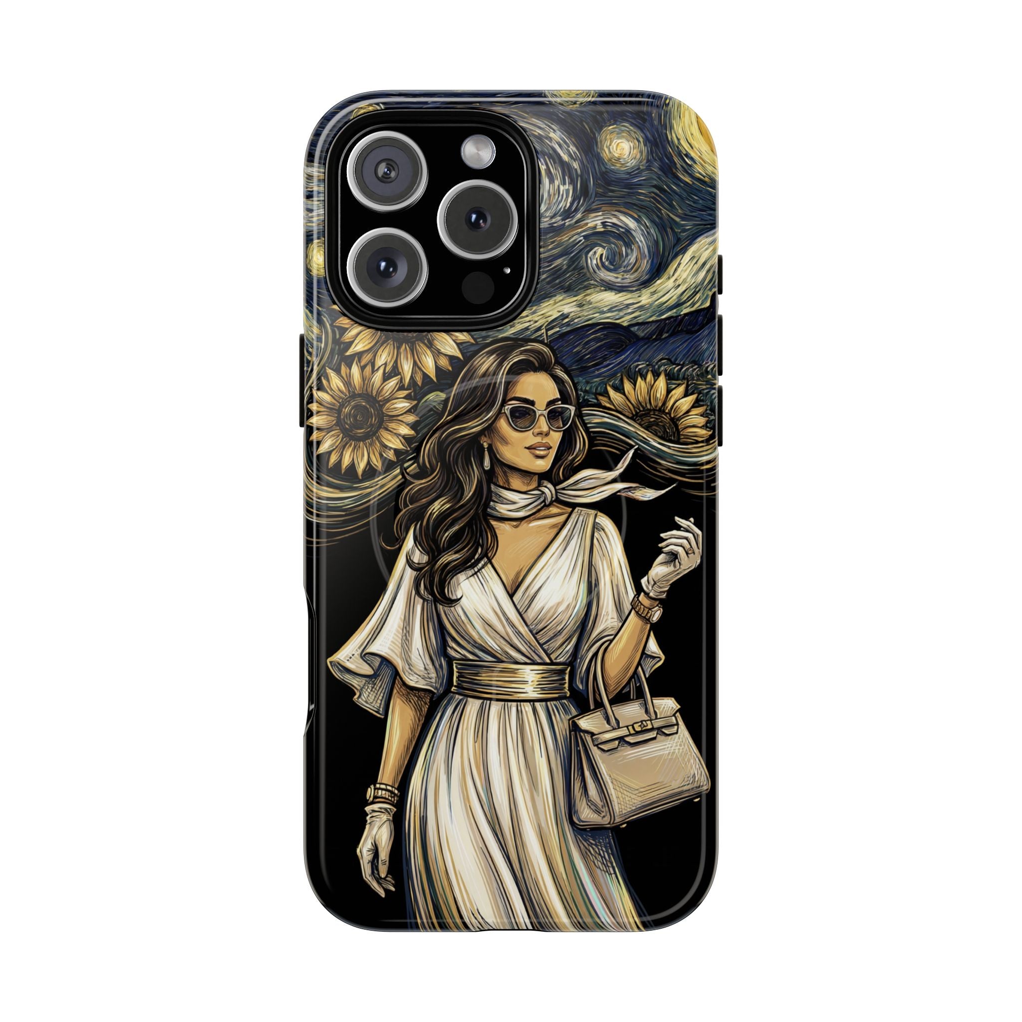 Van Gogh Night Sunflowers MagSafe iPhone Case | Chic Woman Art