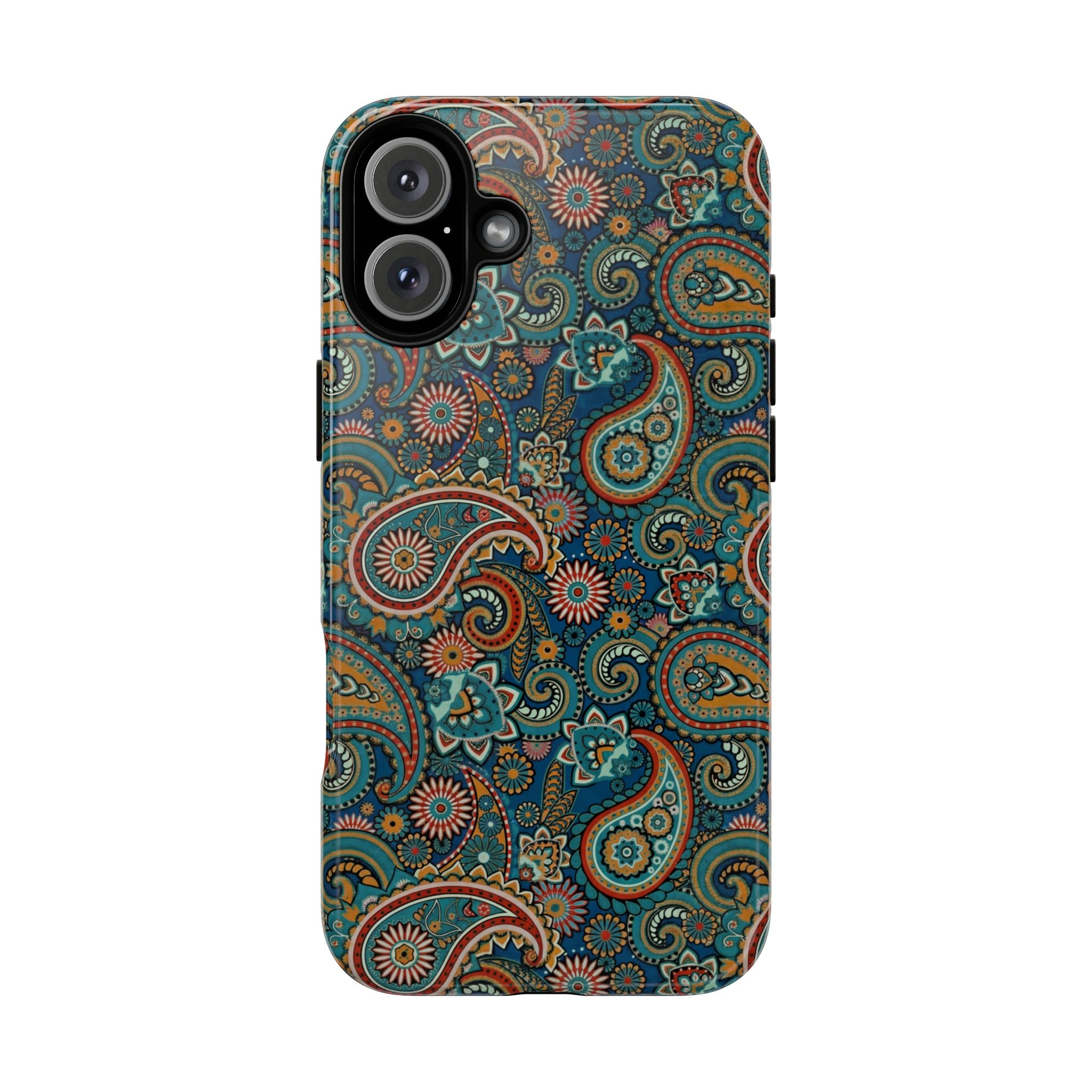 Batik Vibrant Paisley Protective Tough iPhone Case