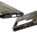 Romantic Night Walk Samsung Galaxy Phone Case | Elegant Couple Art