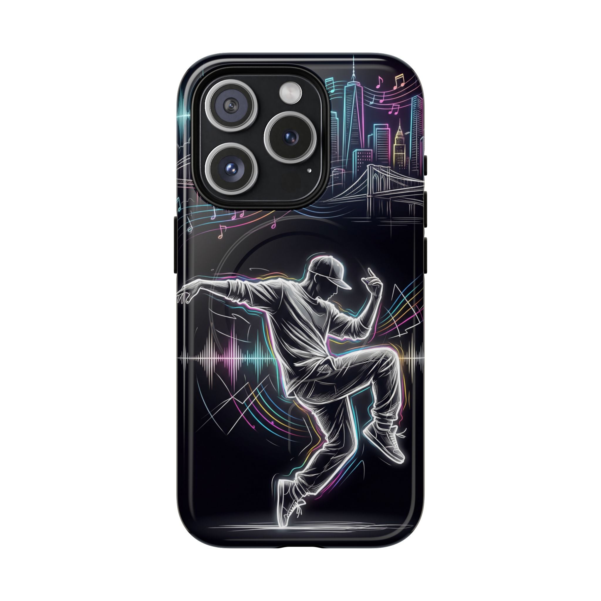 Dancer Neon Skyline MagSafe iPhone Case