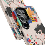 Cute Chef Pig Samsung Galaxy Phone Case | Quirky Cartoon Kitchen Art Tough Case