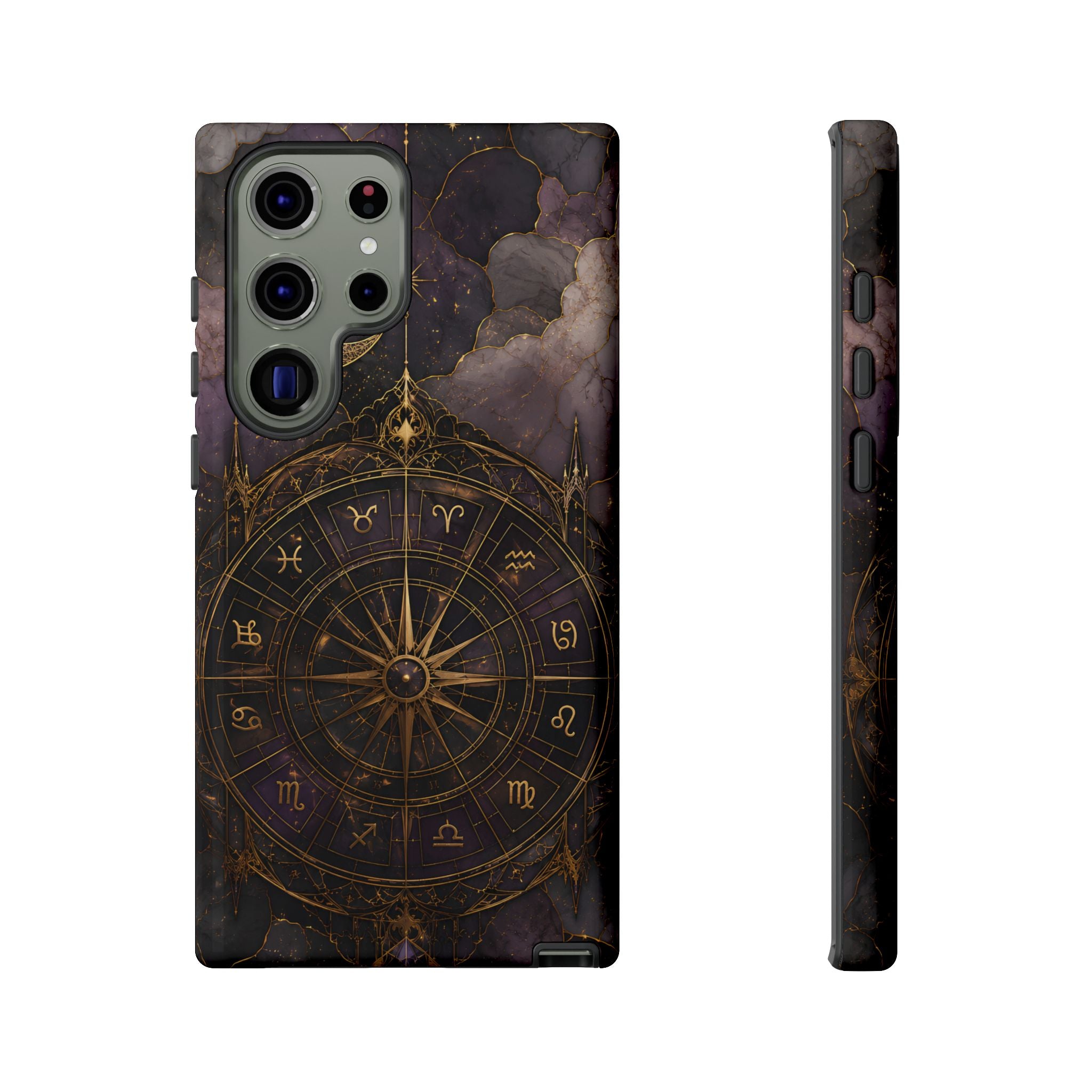 Vintage Astrology Compass Samsung Galaxy Phone Case | Celestial Zodiac Phone Case