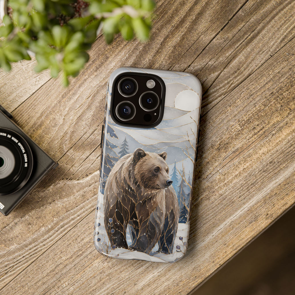 Grizzly Bear iPhone Case | Winter Wildlife iPhone Case