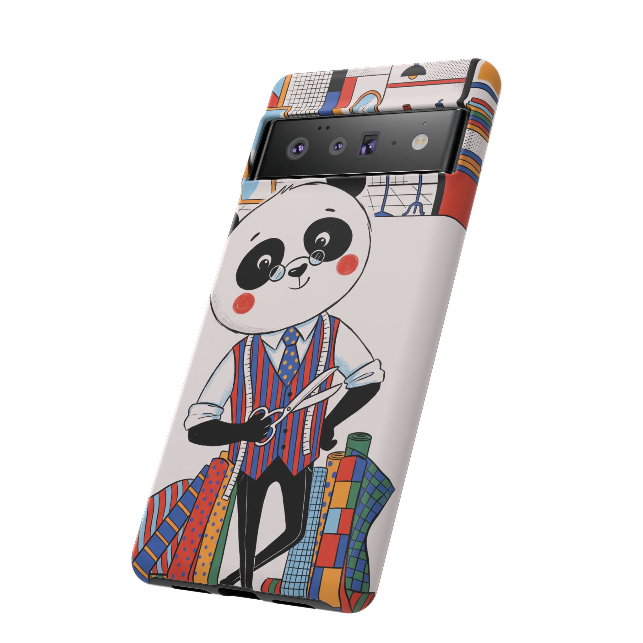 Panda Sarto Cover Google Pixel | Cartone animato sarta carina