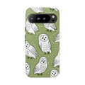 Barn Owl Google Pixel Phone Case | Woodland Owl Pattern Cover