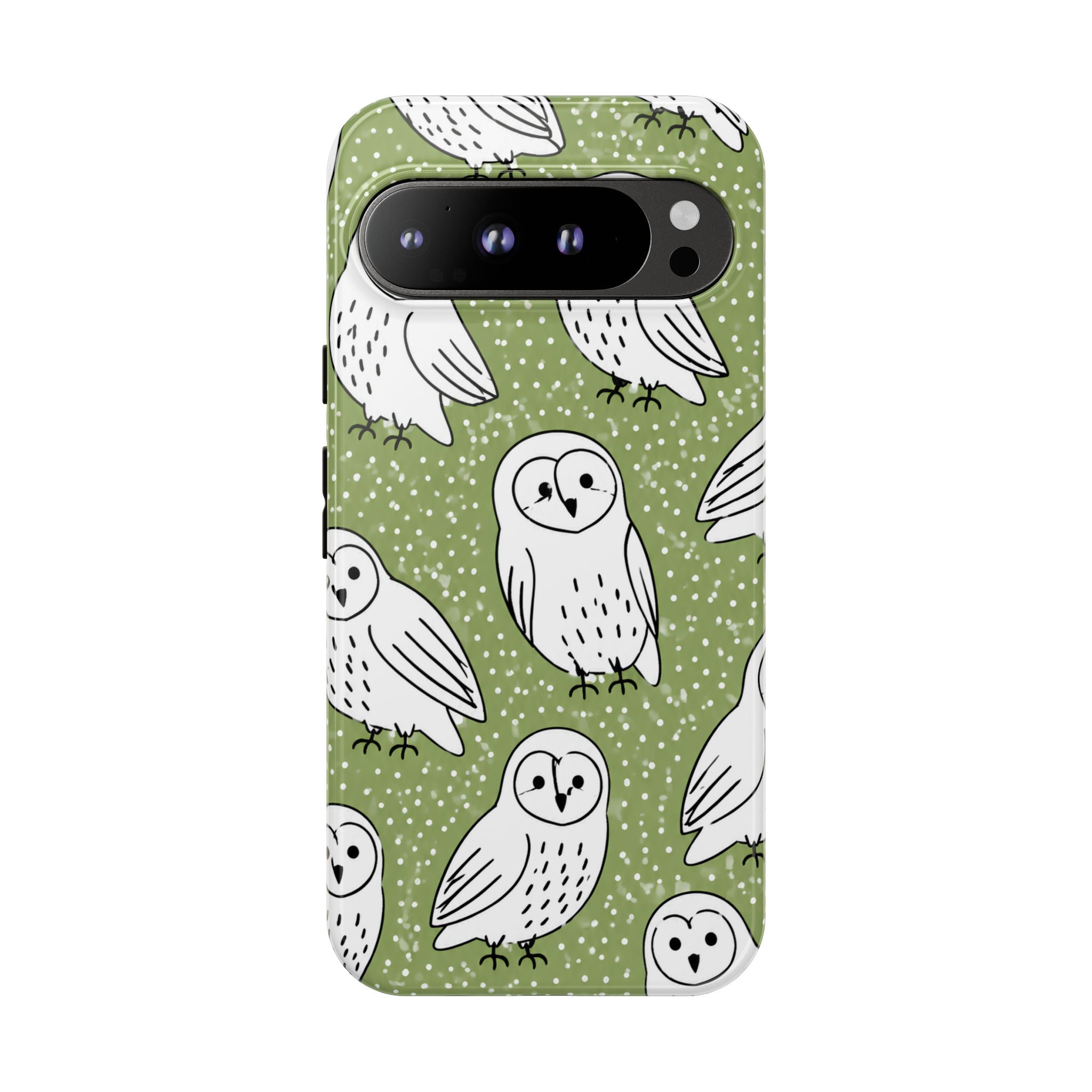 Barn Owl Google Pixel Phone Case | Woodland Owl Pattern Cover