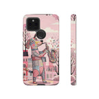 Saxophone Dog Google Pixel Phone Case | Cute Pink Musical Art Protective Case