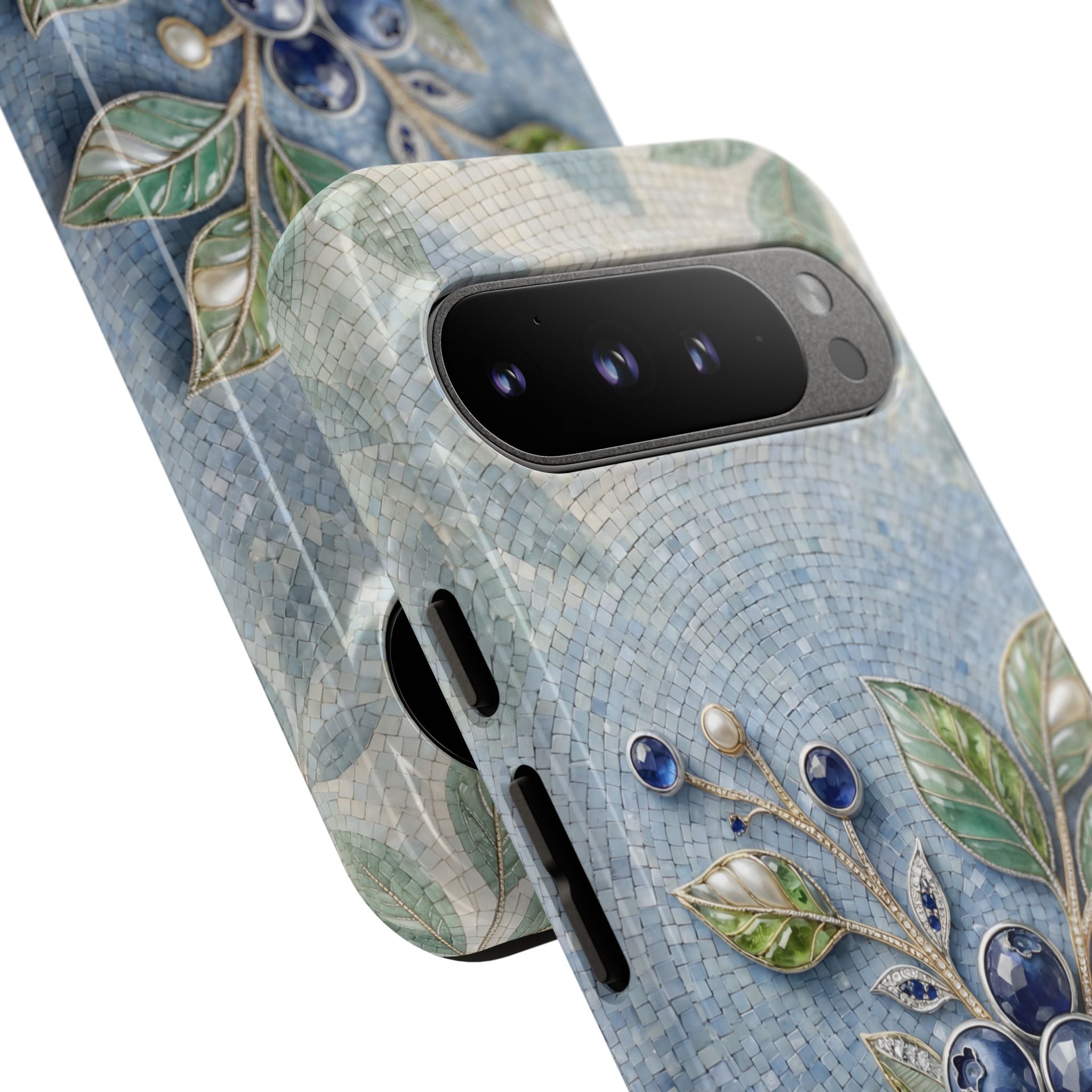 Blueberry Botanical Tough Google Pixel Phone Case | Floral Protective Phone Cover