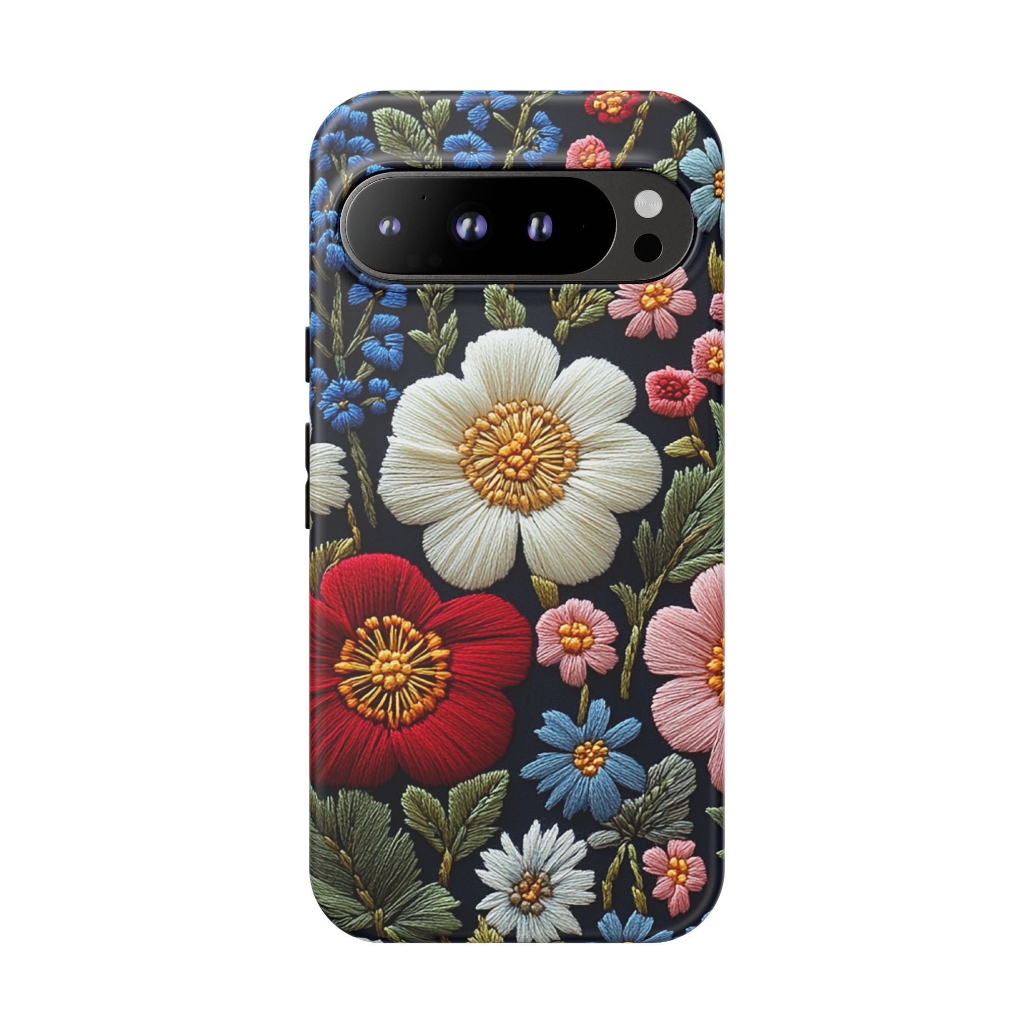 Floral Embroidered Garden Google Pixel Case