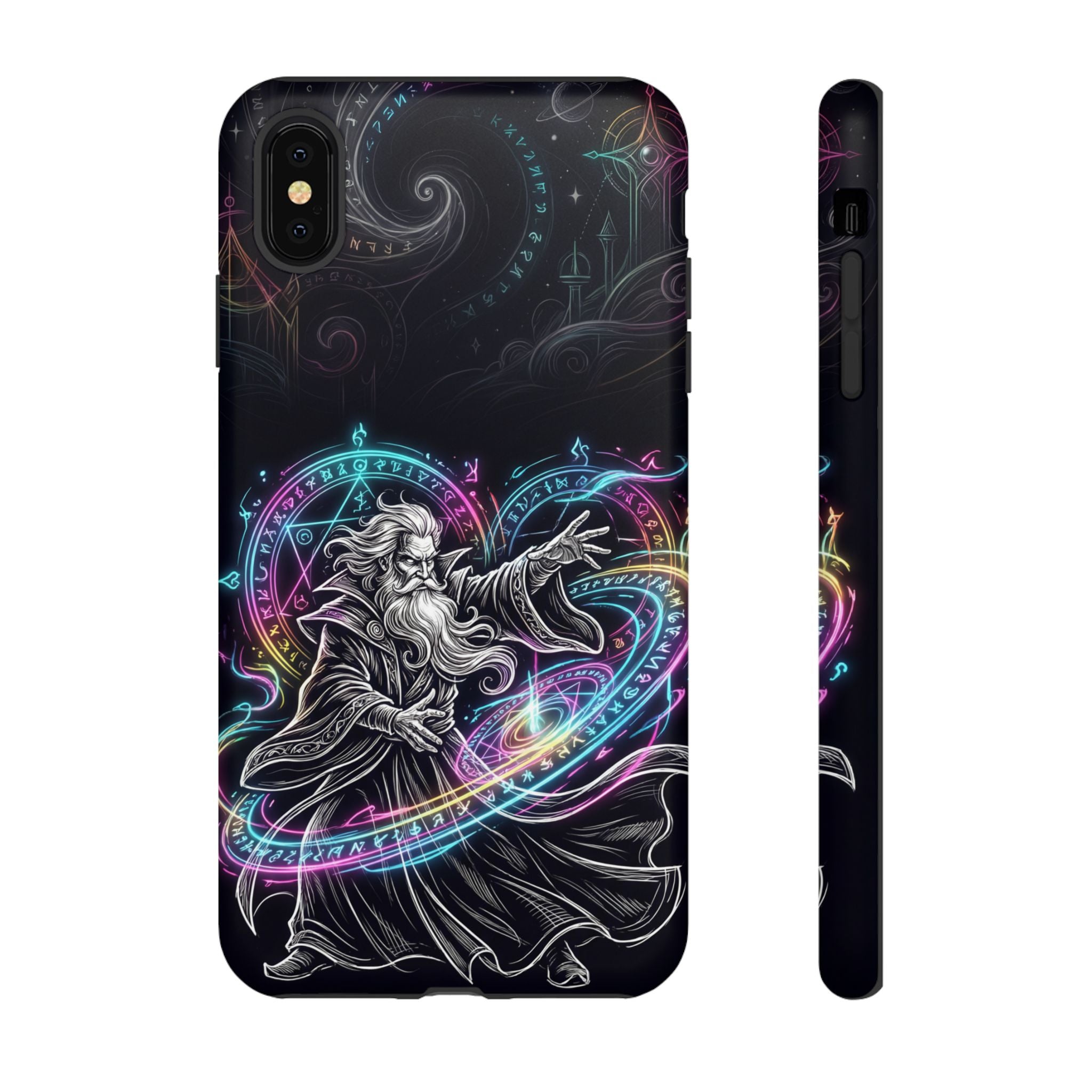Neon Spell Art Wizard Magic iPhone Case