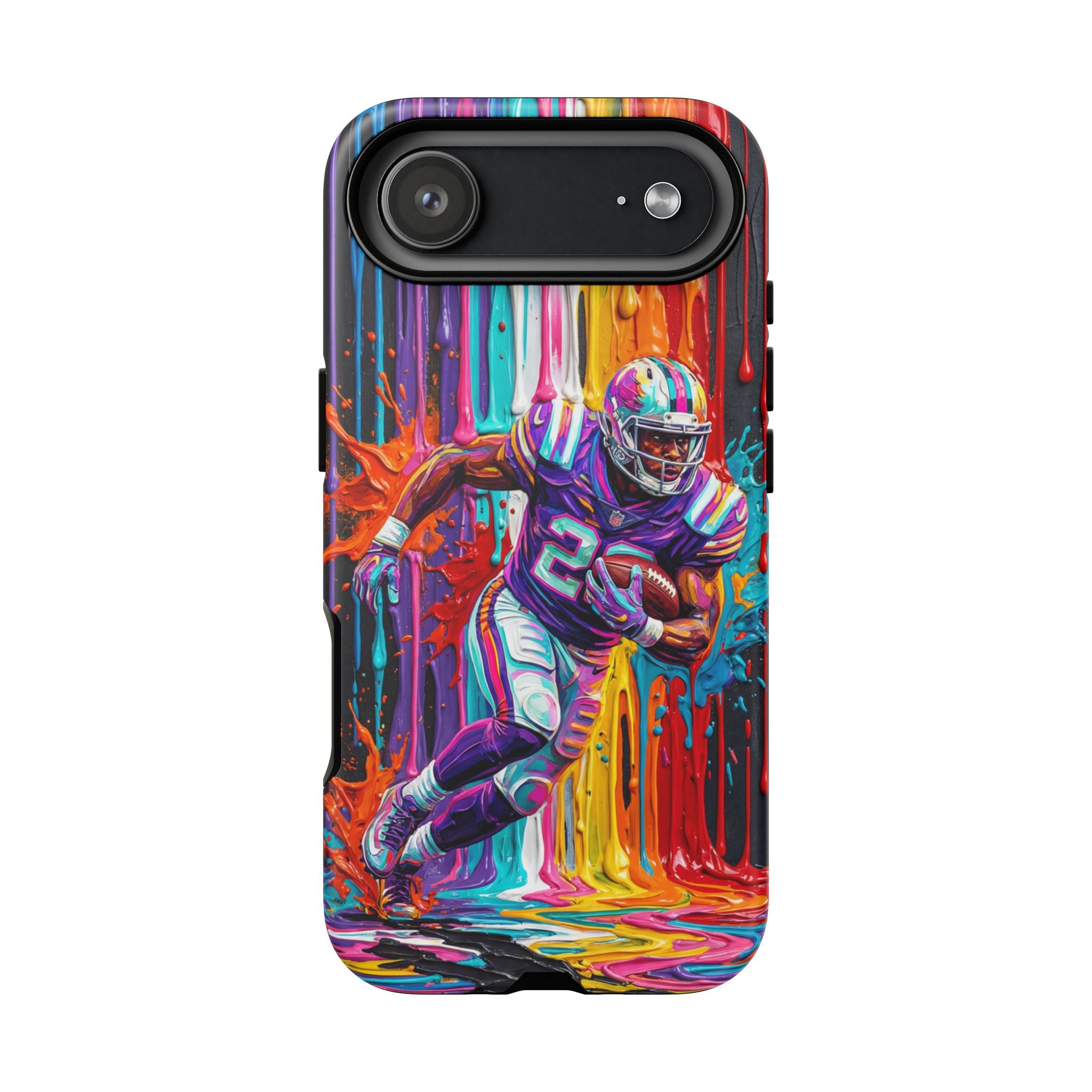 Vibrant American Football Runner iPhone Case