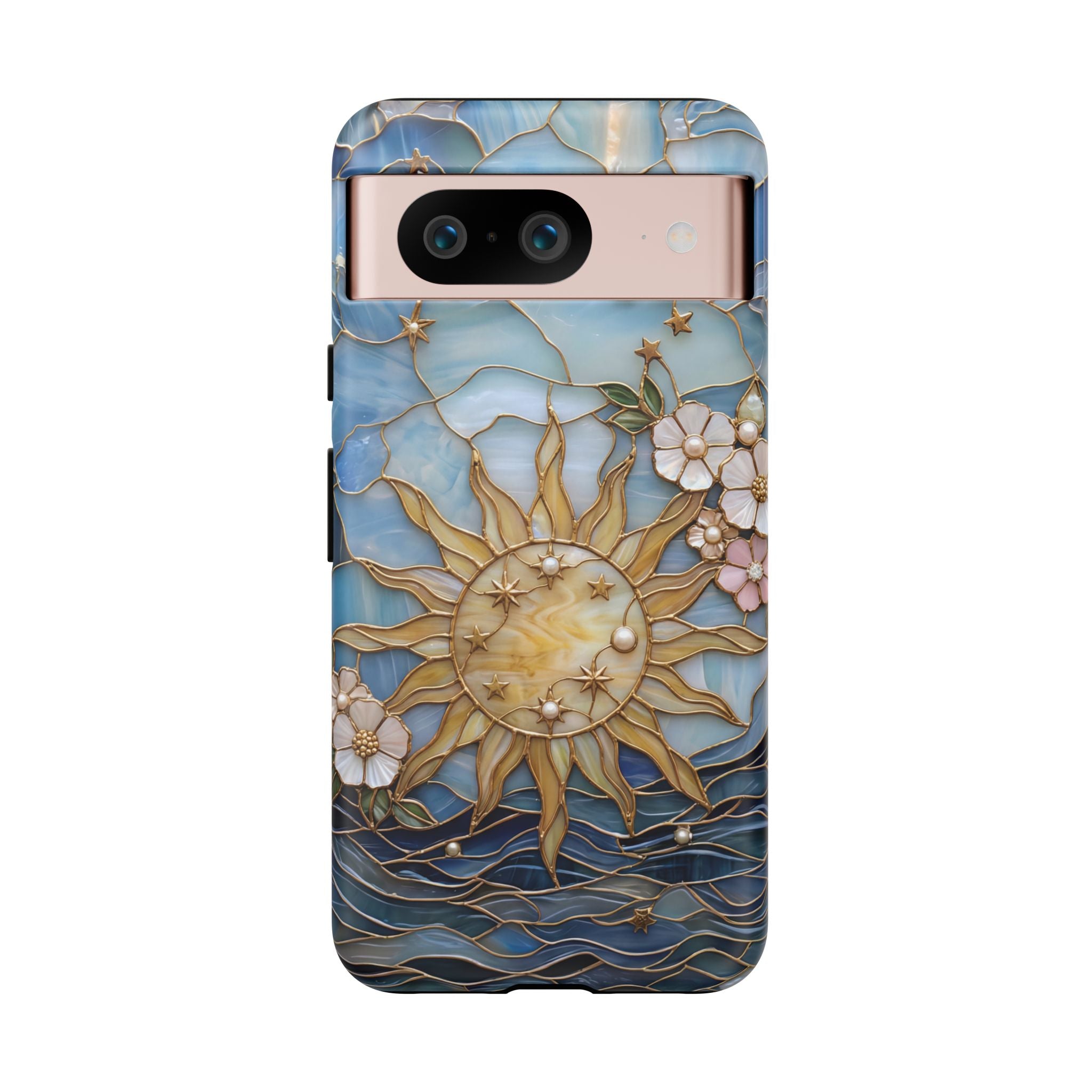 Stained Glass Floral Sun & Sea Tough Google Pixel Case