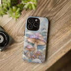 Iridescent Mushroom Illustration iPhone Case | Protective Hard Case