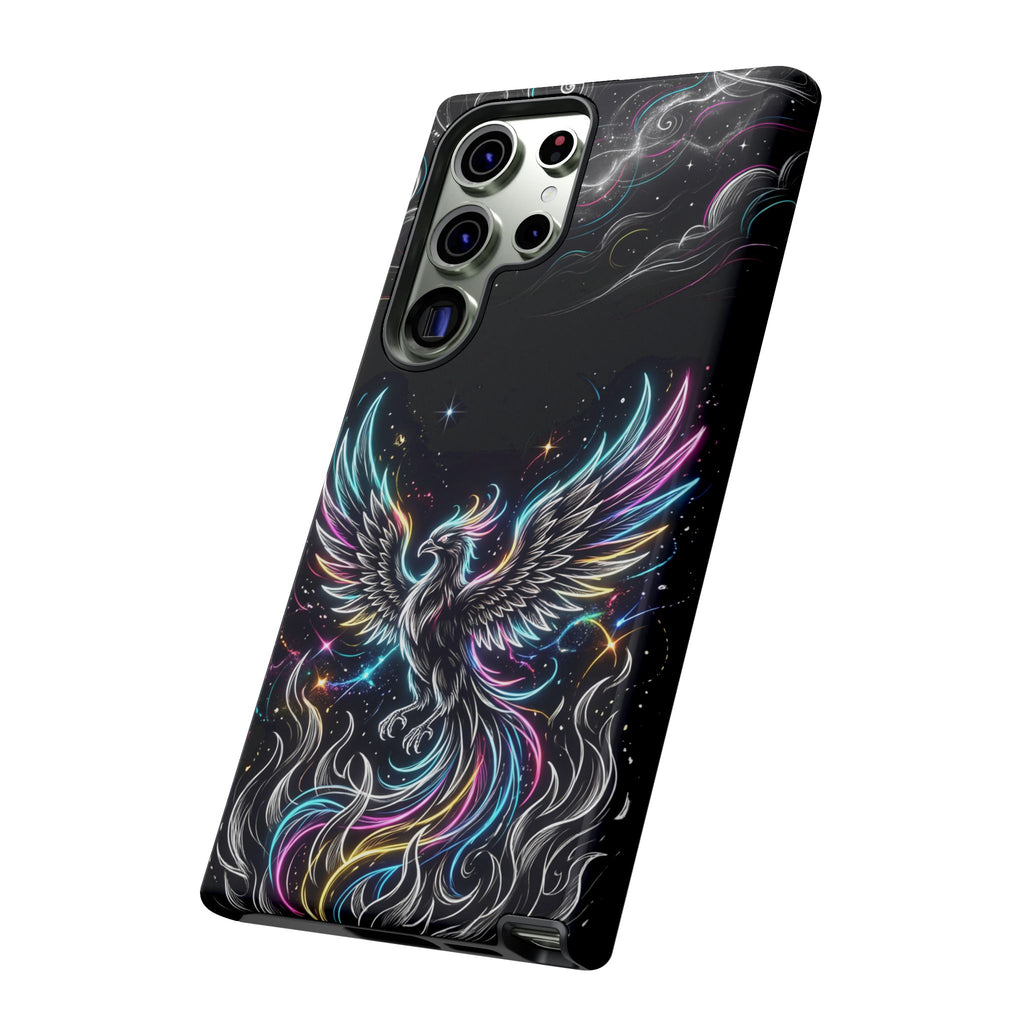 Colorful Neon Phoenix Tough Samsung Galaxy Phone Case