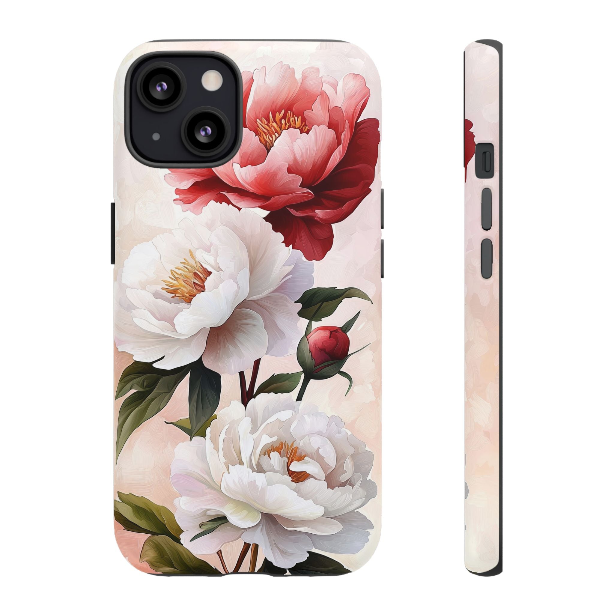 Floral Peony Tough iPhone Case