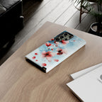 Floral Cherry Blossom Samsung Galaxy Case | Pastel Pink Blue