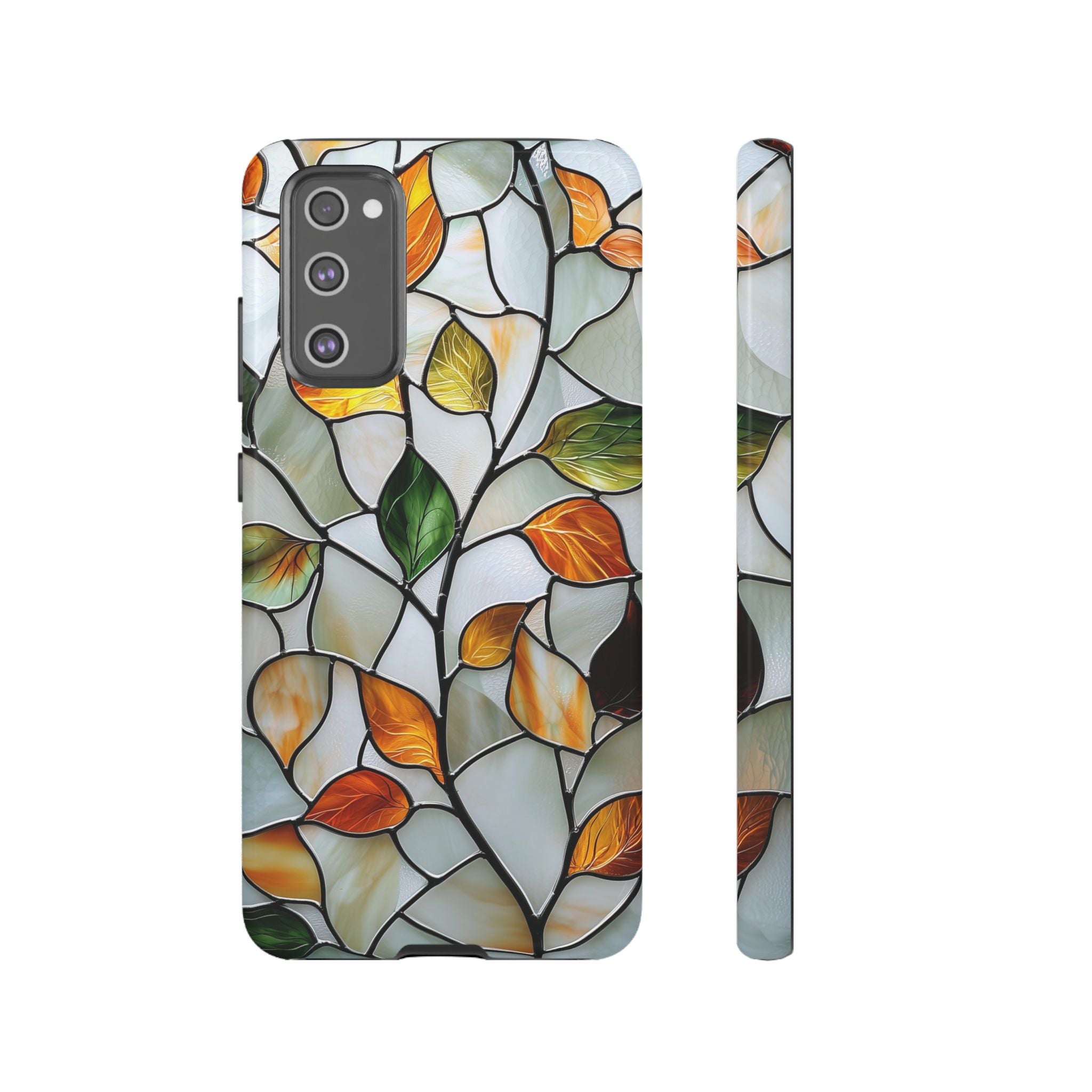 Stained Glass Autumn Leaves Mosaic Samsung Galaxy S Case