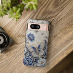 Custodia protettiva robusta per Google Pixel con farfalle Blue Moon | Fantasia floreale