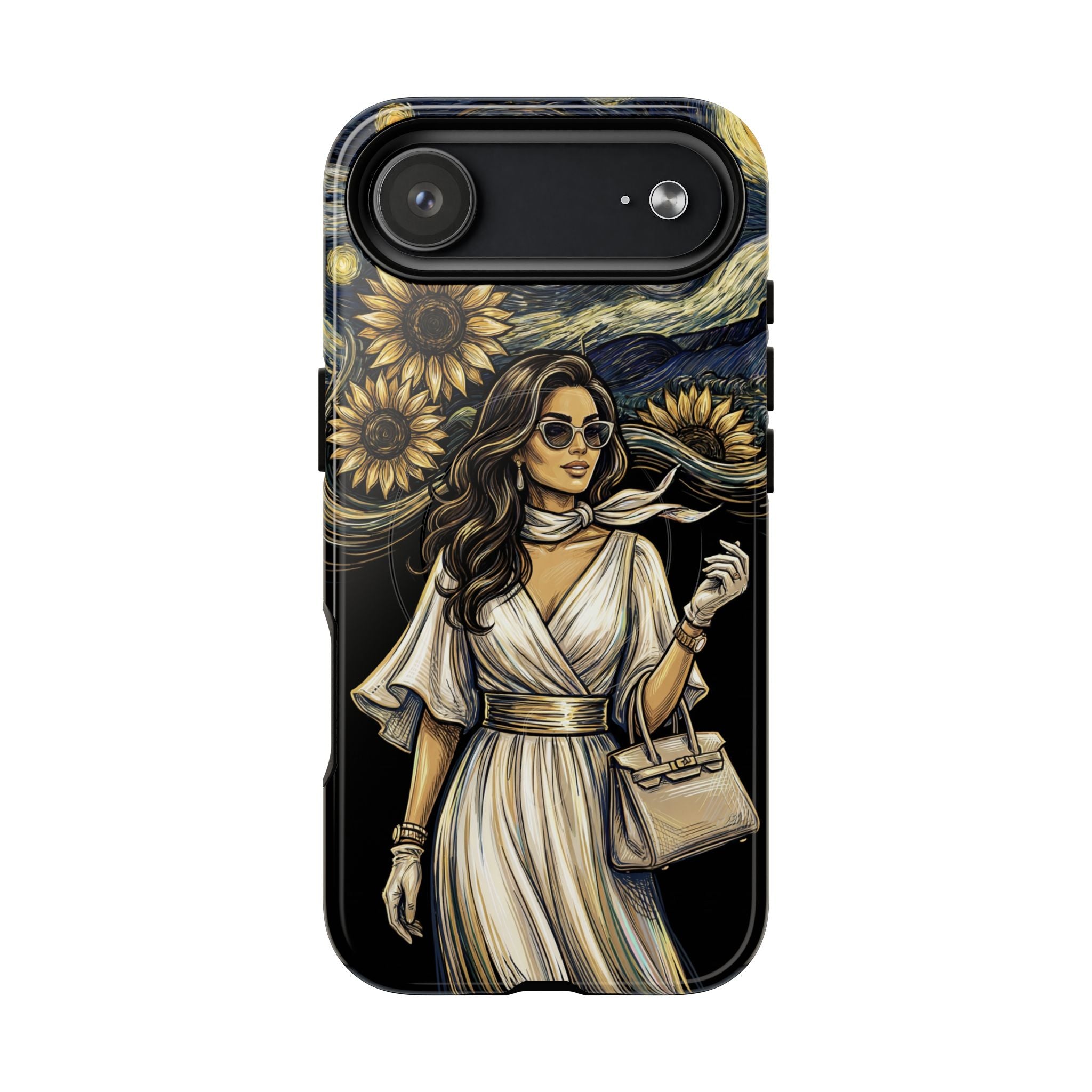 Van Gogh Night Sunflowers MagSafe iPhone Case | Chic Woman Art