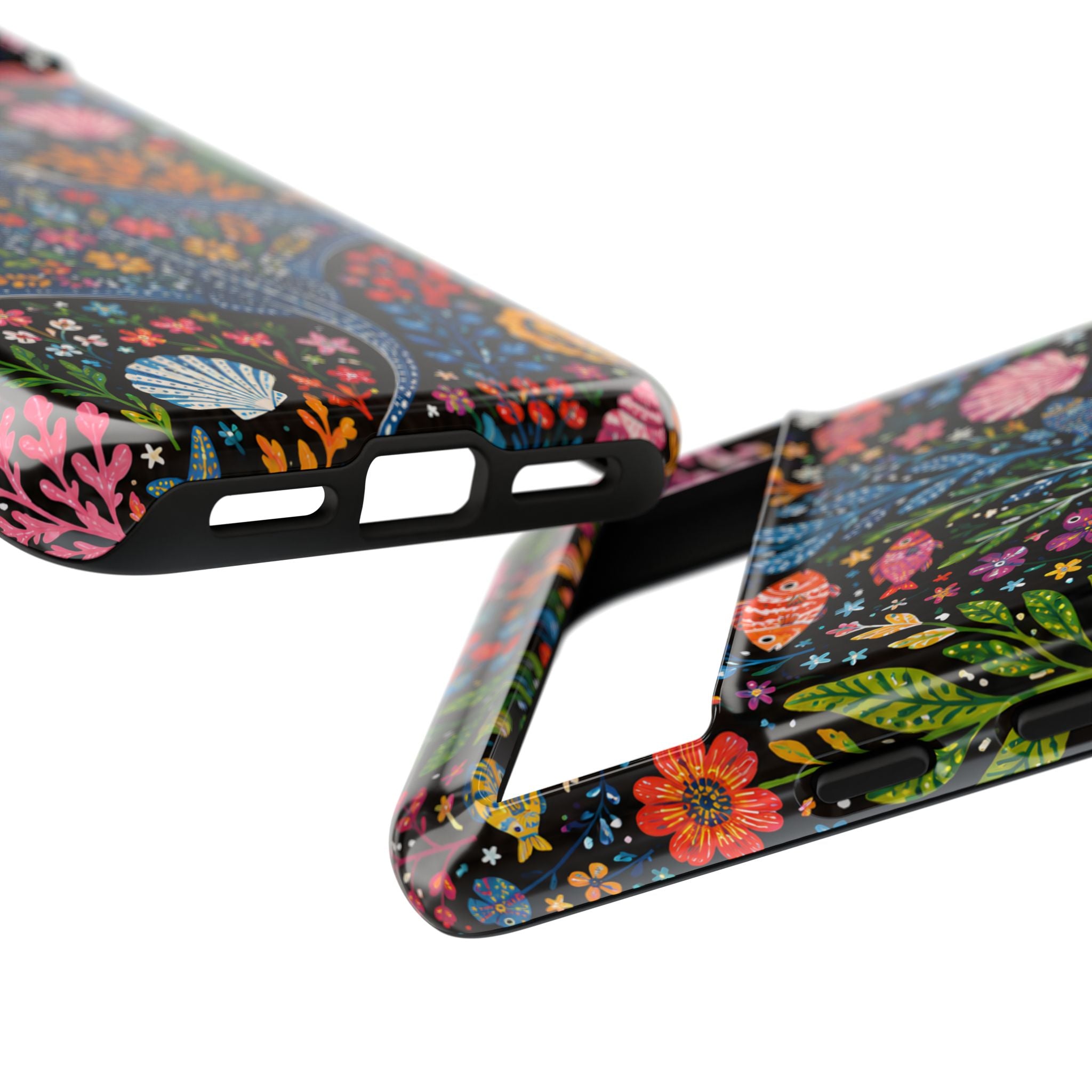 Manta Ray Floral Google Pixel Phone Case | Colorful Underwater Sea Life Protective Cover