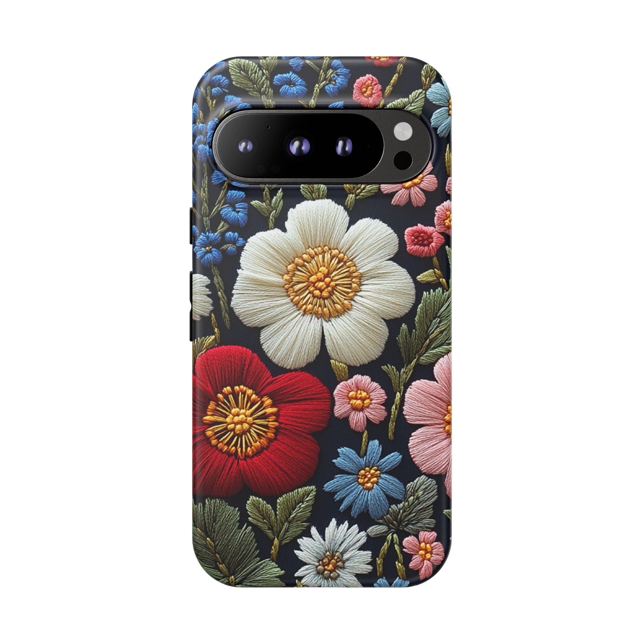 Floral Embroidered Garden Google Pixel Case