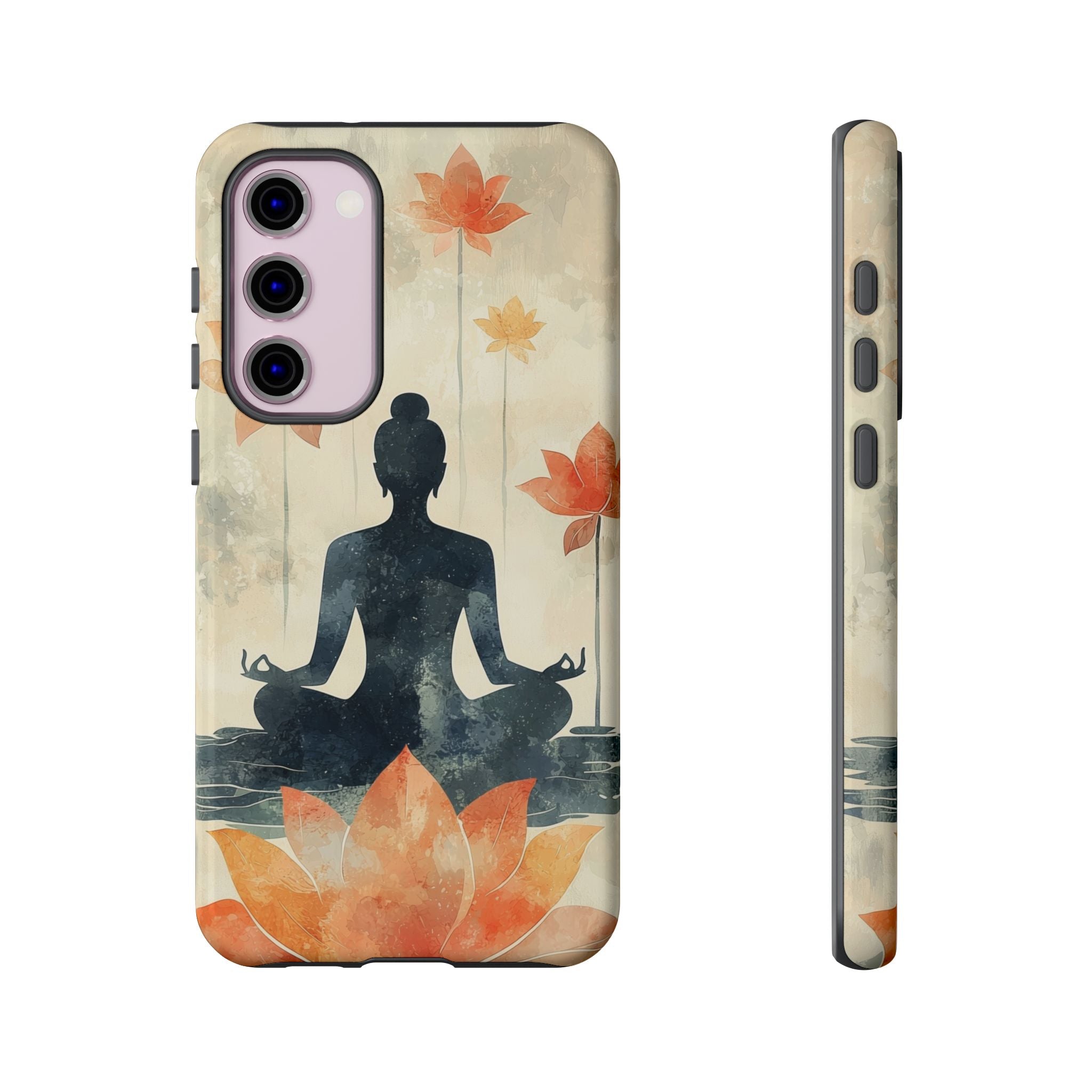 Yoga Lotus Samsung Galaxy Case | Meditative Silhouette