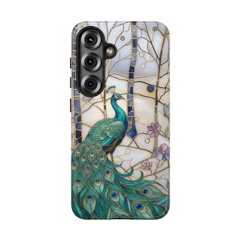 Peacock Stained Glass Samsung Galaxy Case