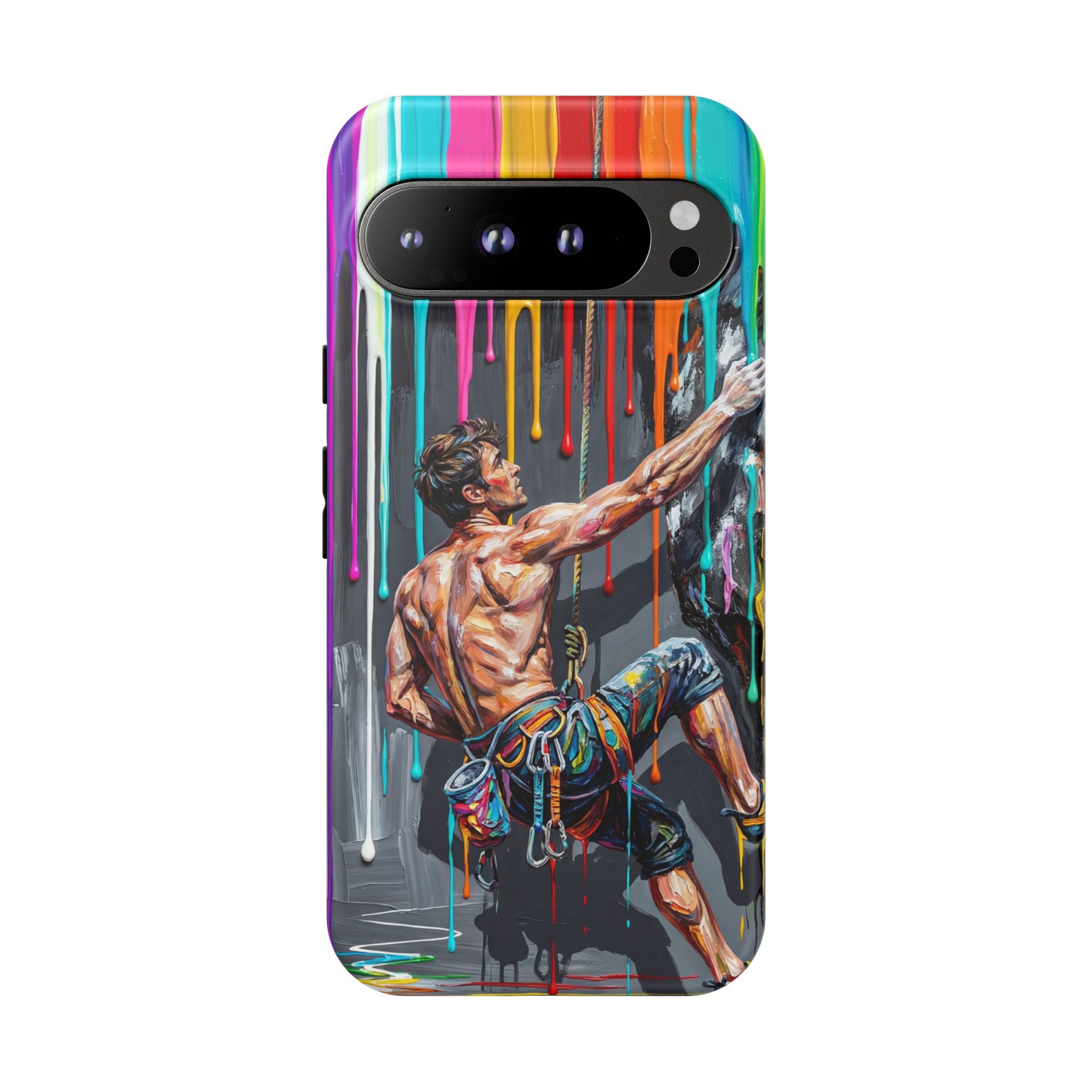 Colourful Rock Climber Art Protective Google Pixel Phone Case