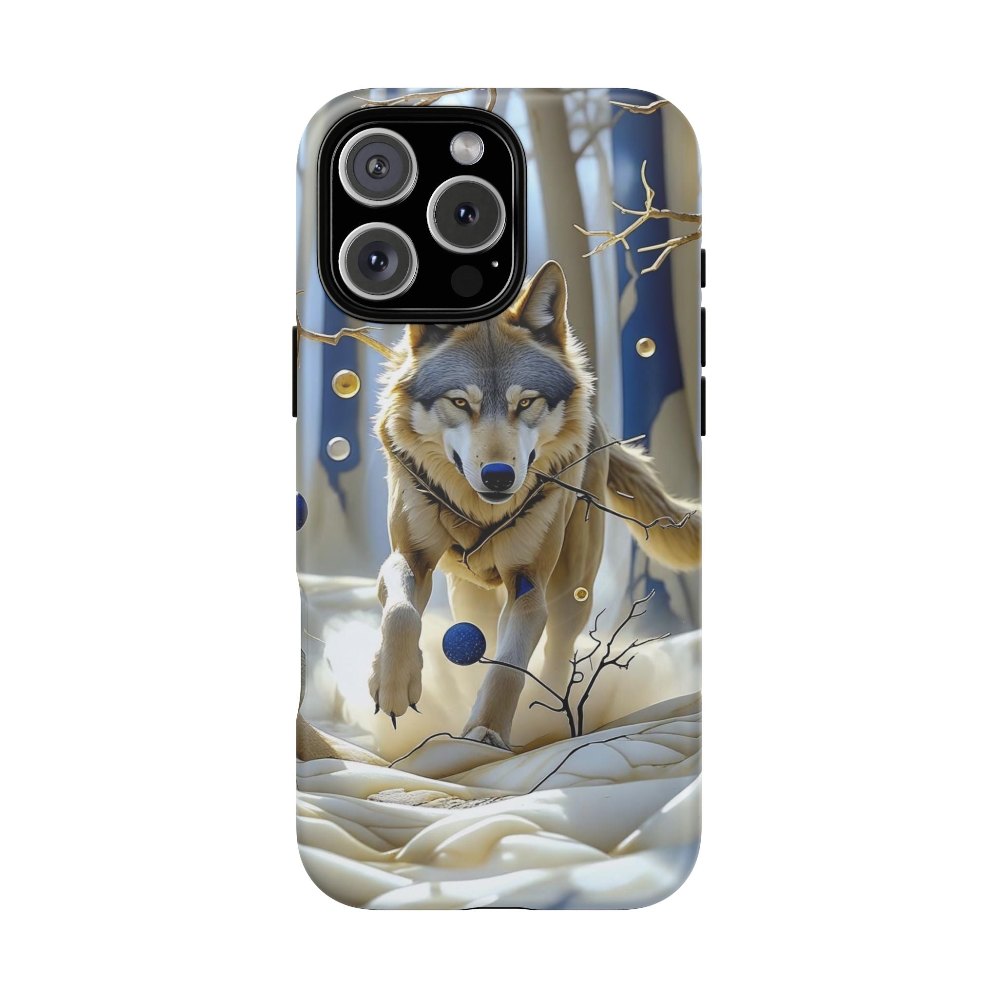 Wolf Running Tough MagSafe Protective iPhone Case