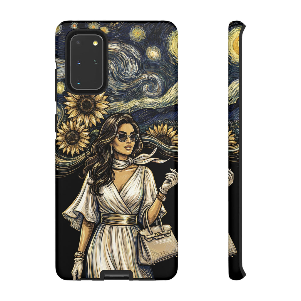 Van Gogh Night Sunflowers Samsung Galaxy Phone Case | Chic Woman Art