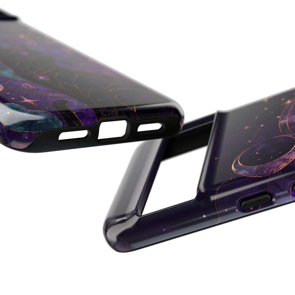 Black Cat Astrology Samsung Galaxy Phone Case | Zodiac Galaxy Phone Case
